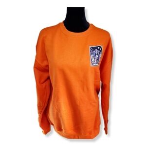 NWOT The Dog Mom Orange Jerzees Sweatshirt Sz M